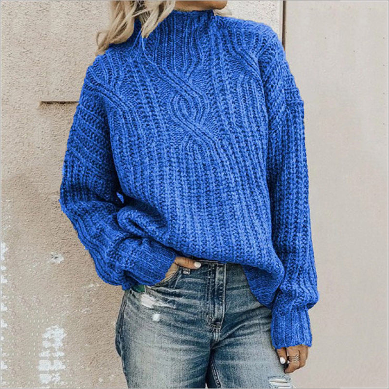 BELLA | Women´s knitted turtleneck sweatshirt