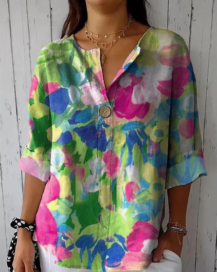 ALINA | Elegant floral blouse